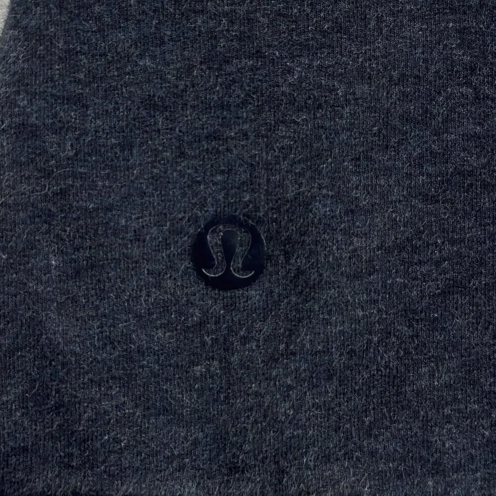 Lululemon Cut Above Hoodie Expression Women’s 8 Heathered Naval Blue Side Slits - Picture 7 of 10